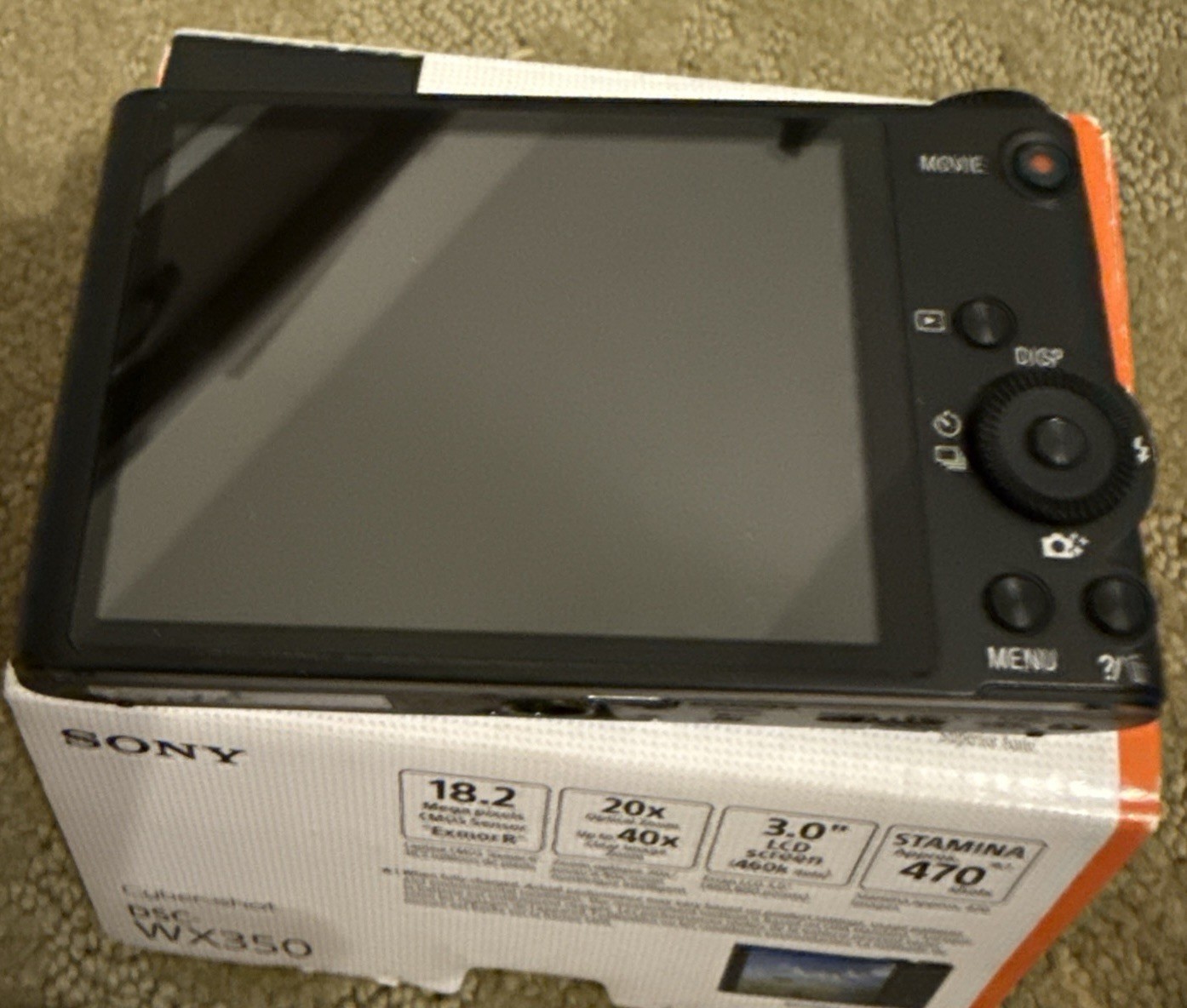 Sony Cyber-shot DSC-WX350 18.2MP Digital Camera – Black( 3048108)256gb Sd Card