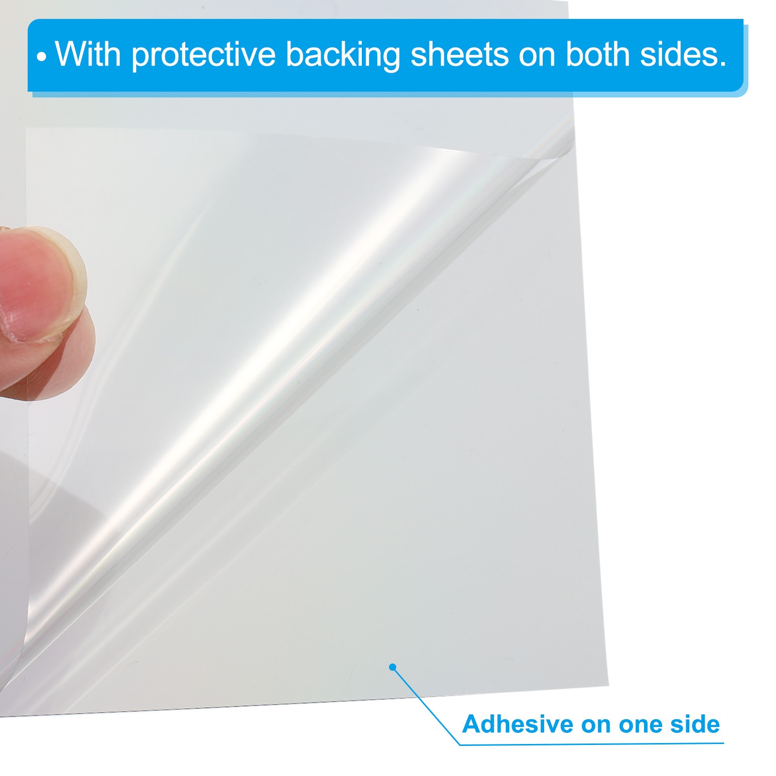 2Pcs 12.9″ Polarized Film Sheet Adhesive Polarizer Linear 26.6x20cm 0/90 Degree