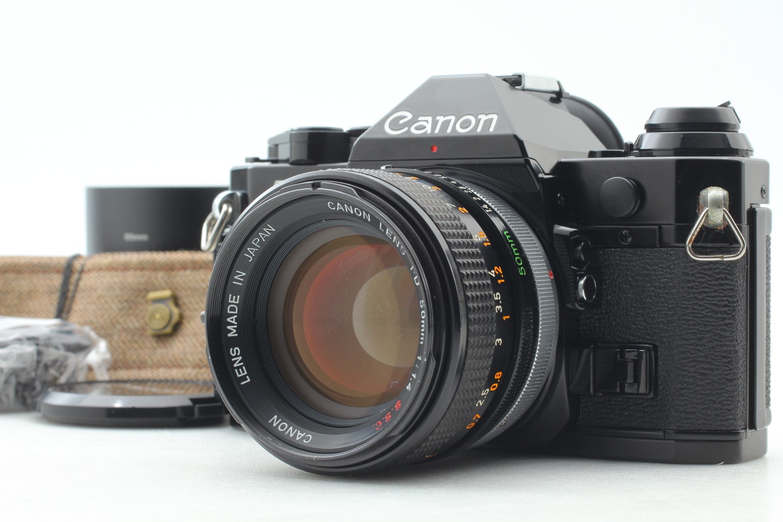 [Near MINT] Canon AE-1 Program 35mm Film Camera FD S.S.C SSC 50mm 1.4 From JAPAN