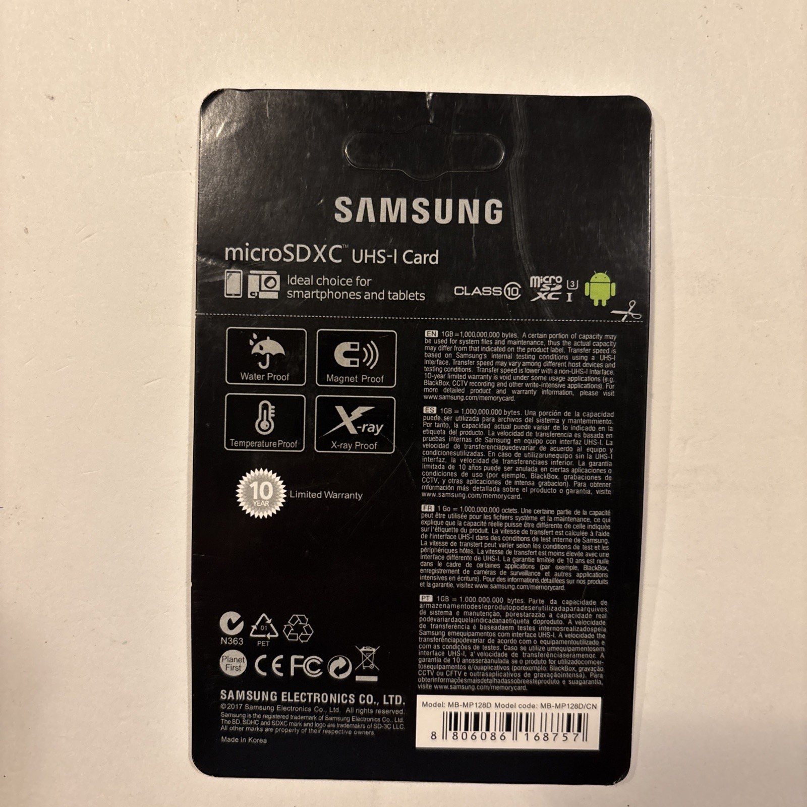 Samsung EVO Plus Class 10 MicroSDXC 128GB Card with Adapter