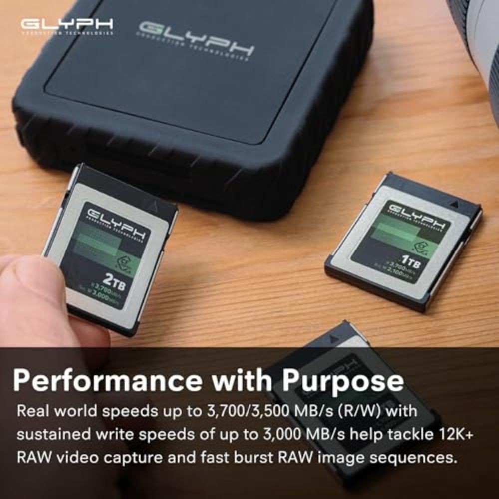 Glyph Technologies 256GB Capture+ CFexpress 4.0 Type B Memory Card
