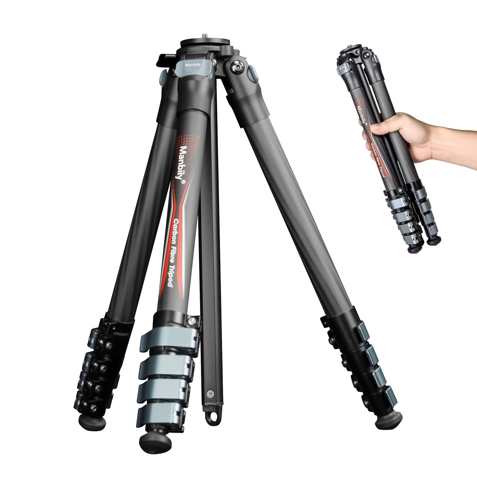 Manbily Camera Carbon Fiber Tripod 360° Panorama Fluid Head Tripods for DSLR HOT