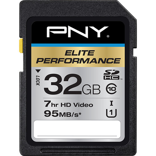 PNY 32G FS Elite C10 HD SD card for Panasonic HMC70P HMC80 GS250 GS500 camcorder