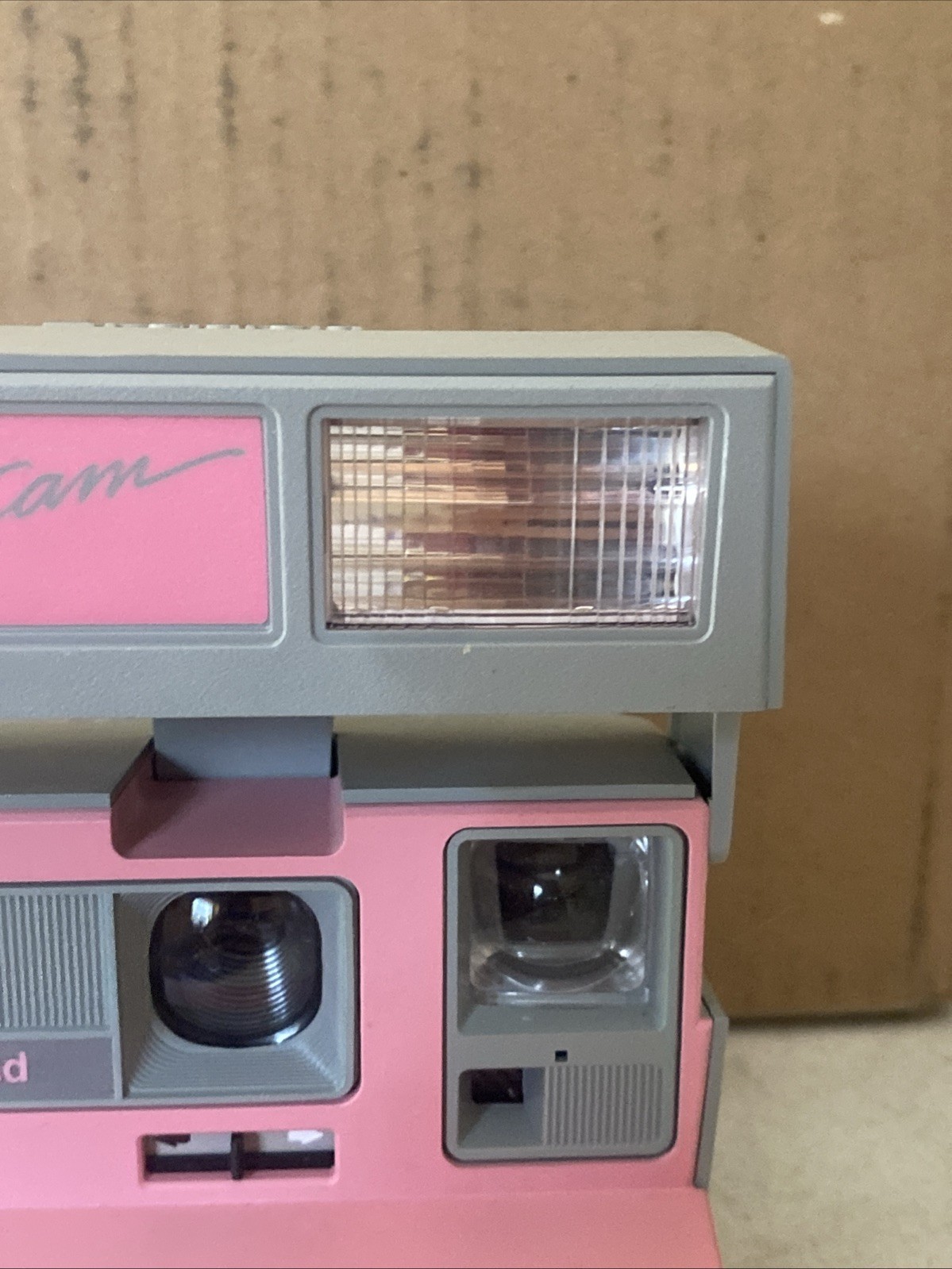 Polaroid Cool Cam 600 Vintage Camera Pink And Gray