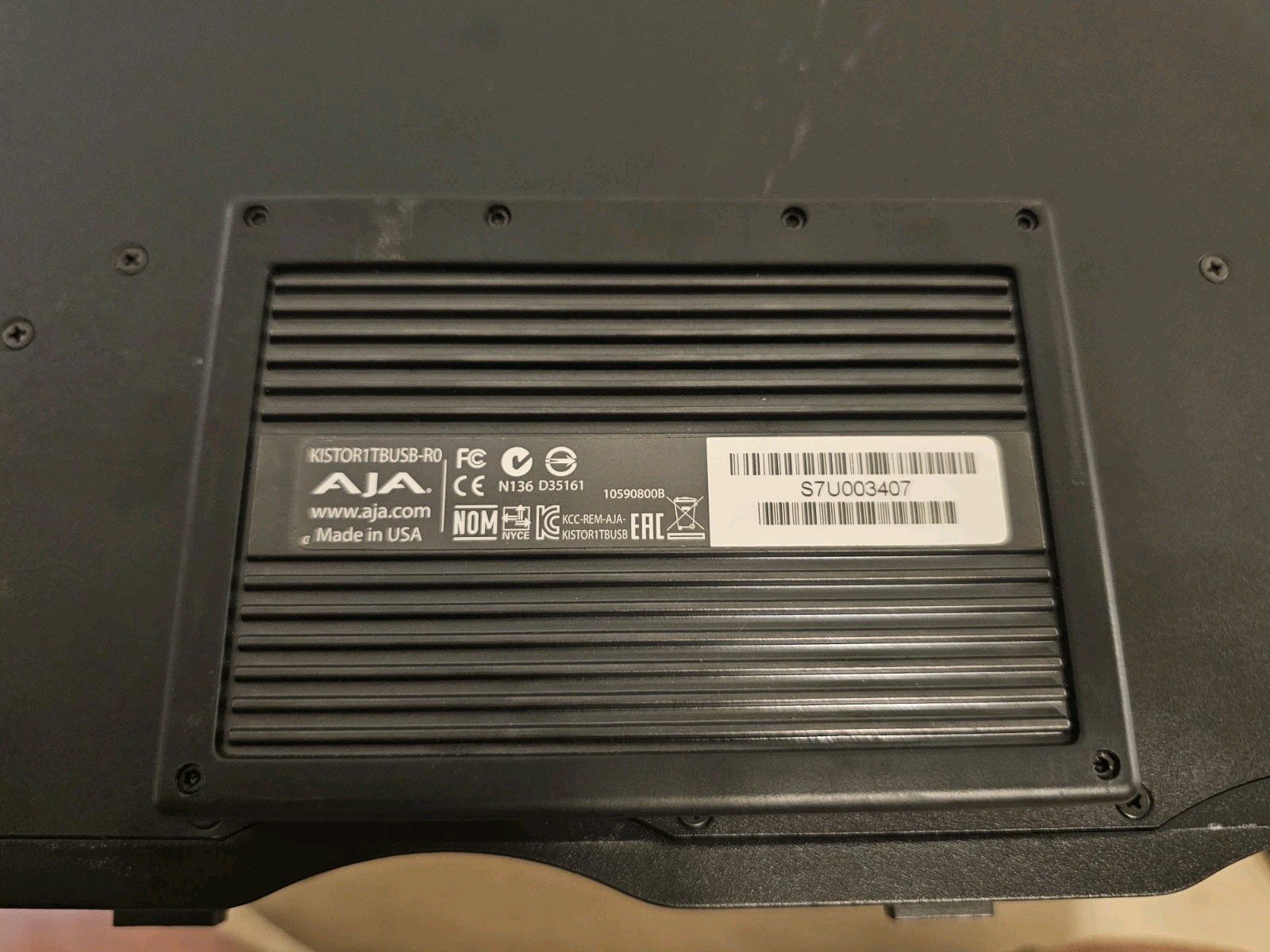 AJA Ki Pro Rack w/ KSTOR1TB-USB 1TB KiStor Drive – SDI Tested – Records & Plays