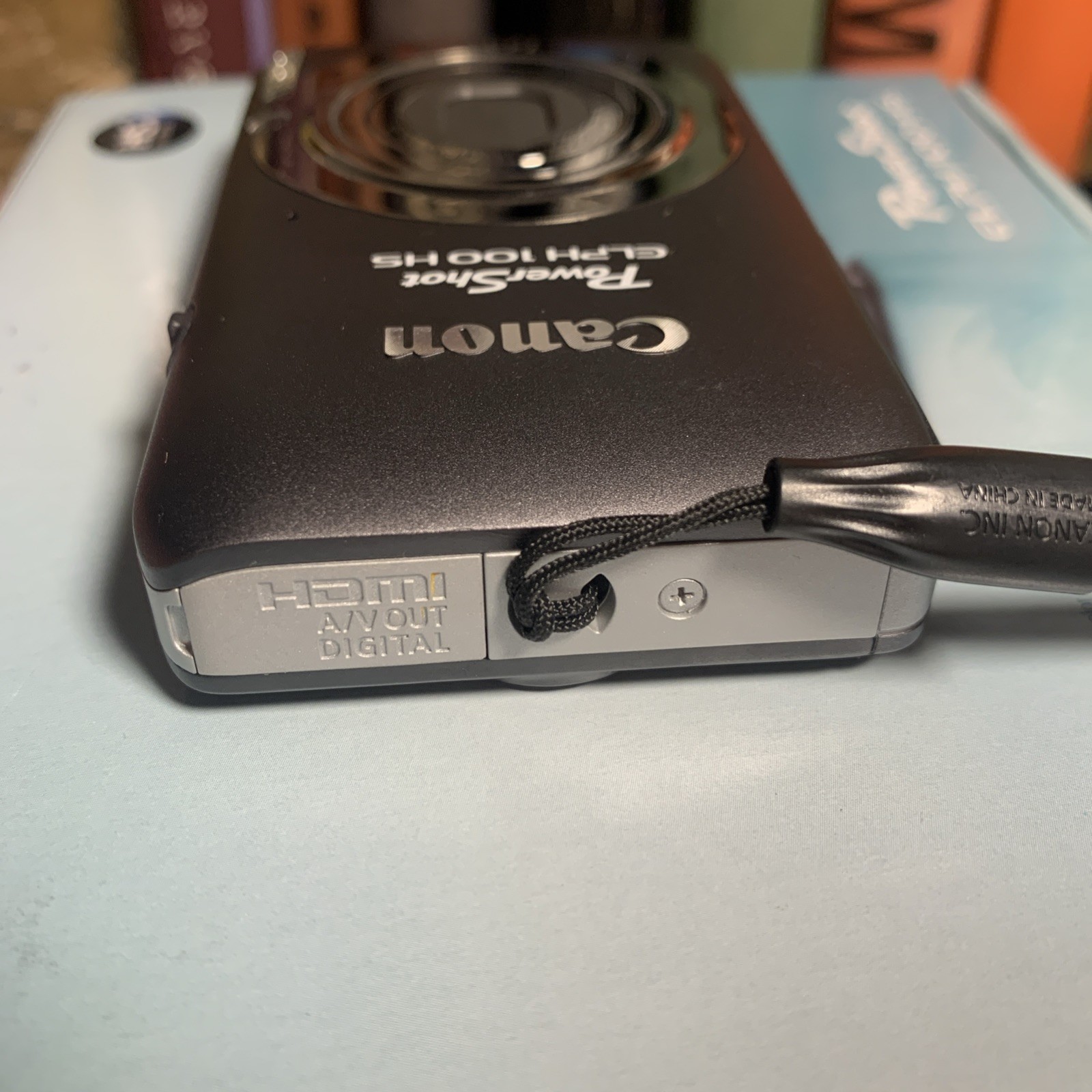 Canon PowerShot ELPH 100HS 12.1 MP 4x Zoom Gray PC1588, Comes W/ 2 Batteries