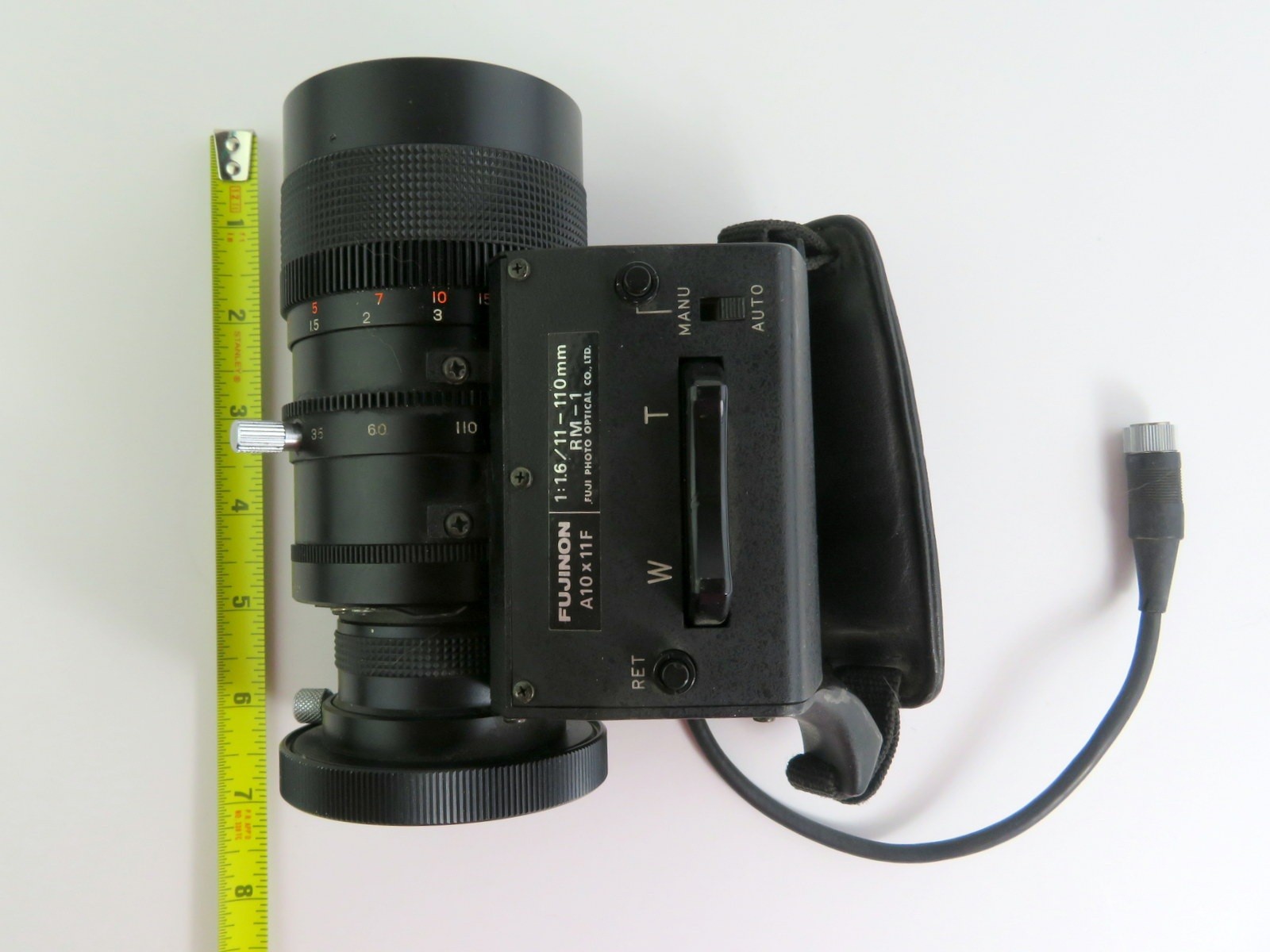 Fujinon A10x11F 11–110mm f/1.6 with RM-1 Servo Unit B4 mount for repair or parts