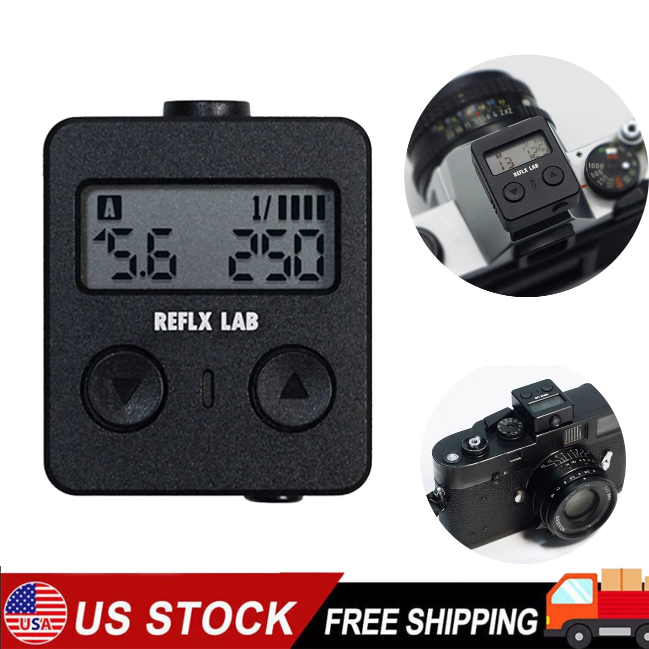 Universal Reflx Lab Camera Hot Cold Shoe Light Meter for Nikon fuji Leica Camera