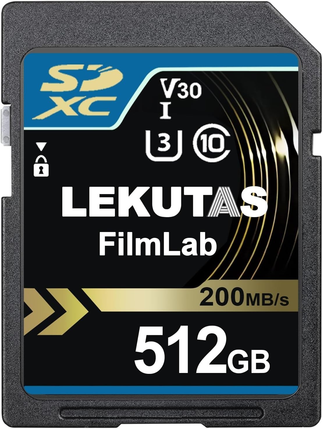 512GB SDXC UHS-I Memory Card – Up to 200MB/s Read Speed, C10, U3, V30, 4K UHD,