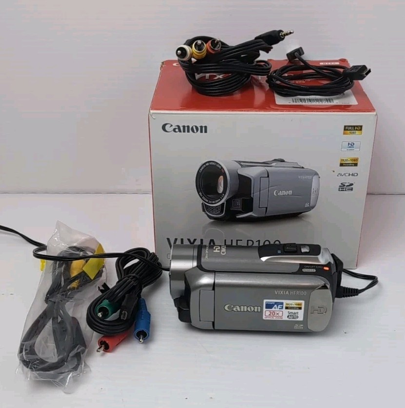 Canon VIXIA HF R100 High Definition Camcorder – Tested Needs New Battery