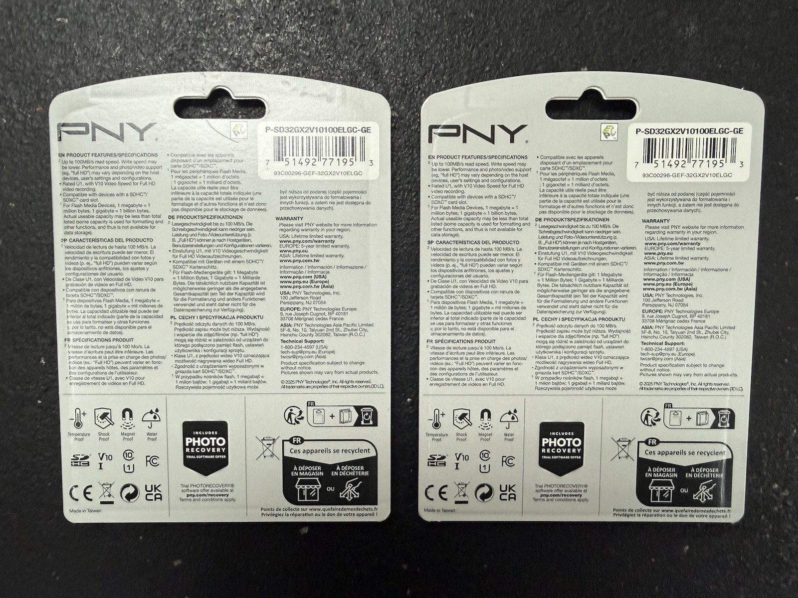 PNY 32GB ELITE TRAIL CAMERA SDHC CARD GAME CAM MEMORY -SEALED (LOT OF 2)