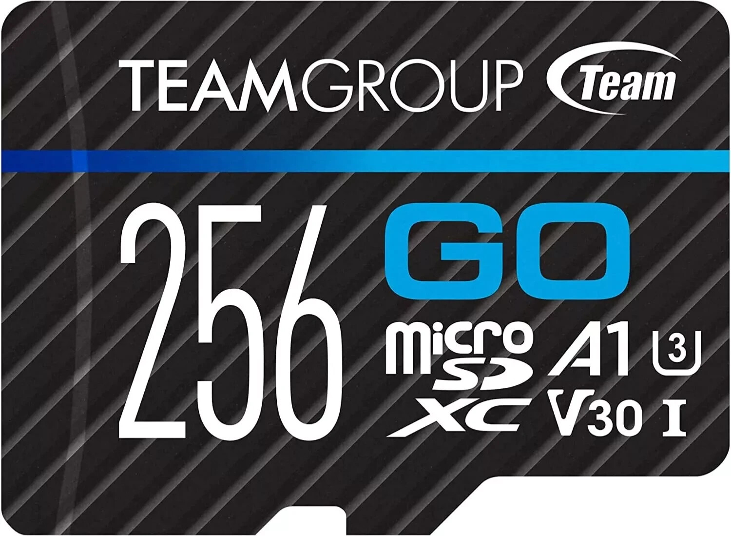 TEAMGROUP GO Card 256GB Micro SDXC UHS-I U3 V30 4K for Gopro & Drone