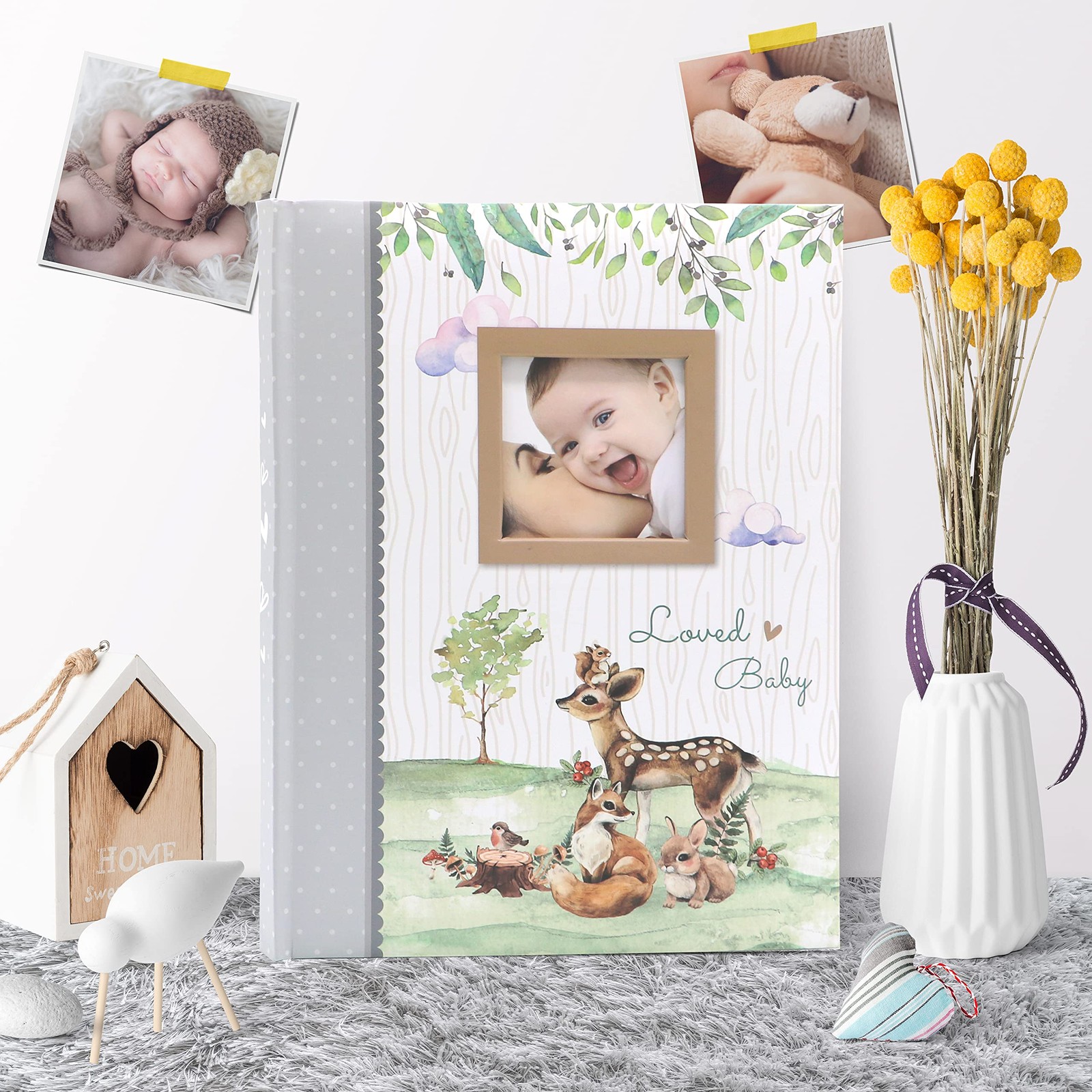 First 5 Years Baby Memory Book – 76 Colourful Illustrated Keepsake Journal Pages