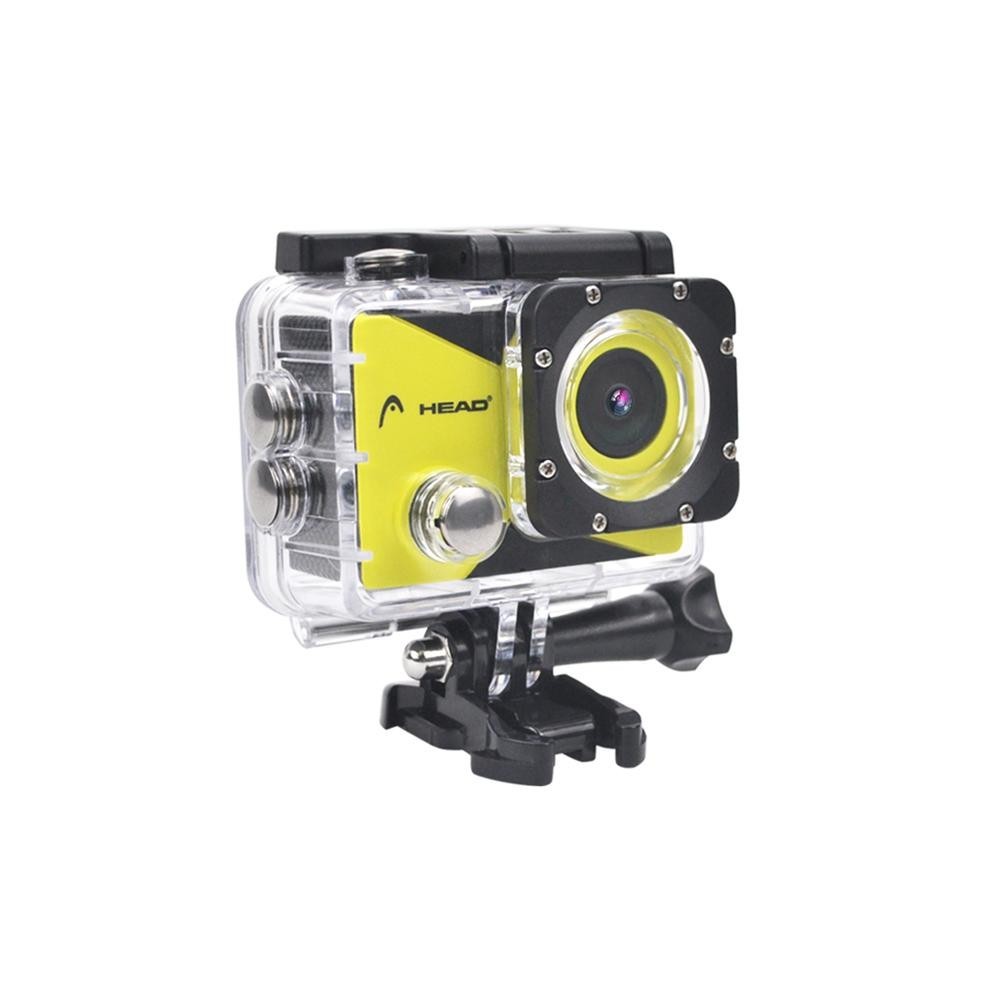HEAD HAC-40 4K ACTION CAMERA YELLOW MP4 JPEG 2″ SCREEN WATERPROOF To 10MM
