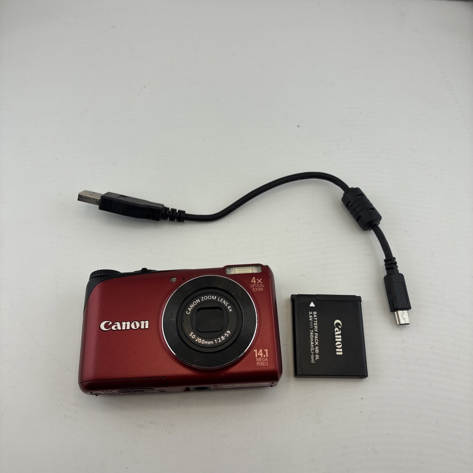 Canon PowerShot A2200 HD 14.1MP Digital Camera Blue w/Battery UNTESTED