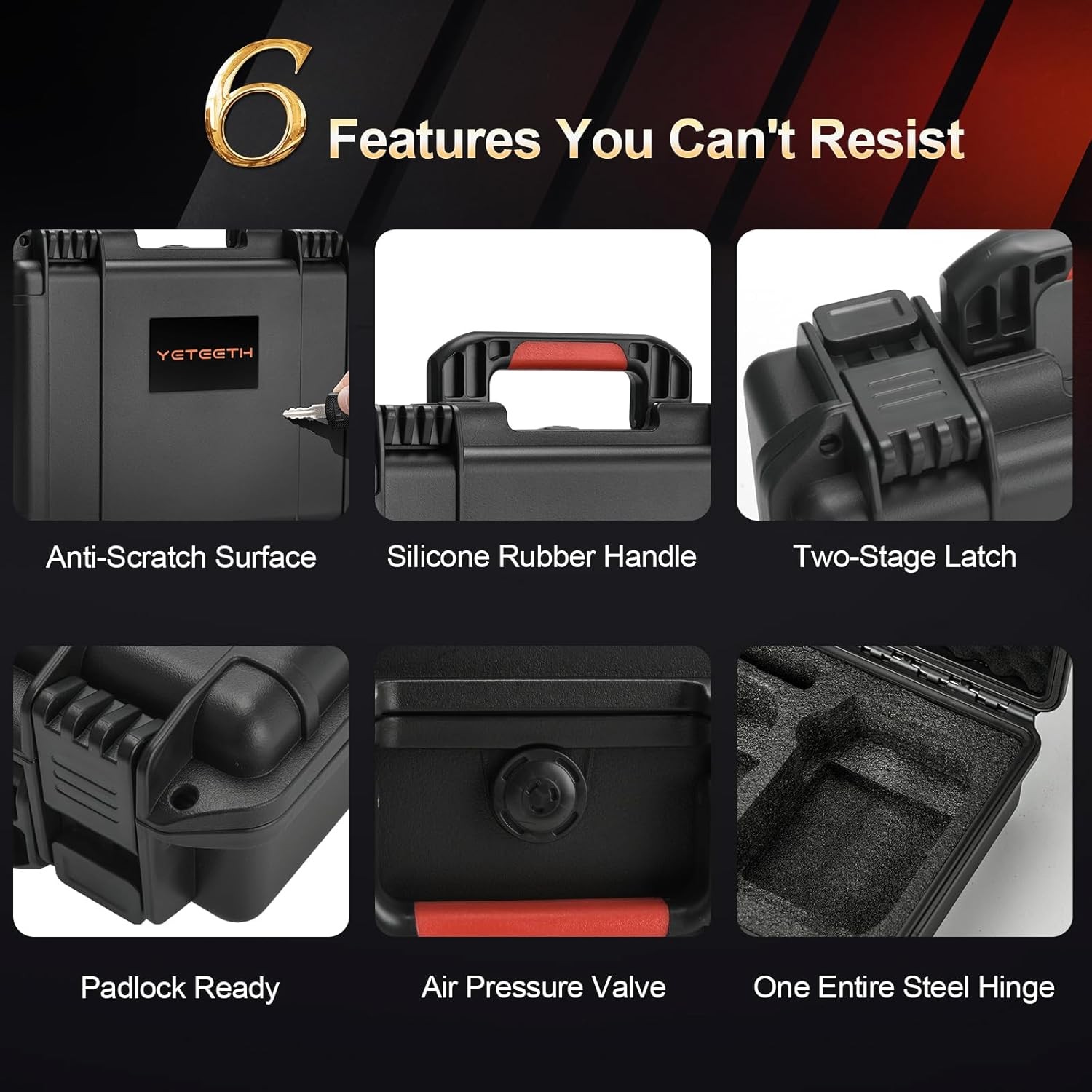 Drone Case for DJI Mini 4K: Waterproof Hard Travel Cases with Custom Foam for DJ