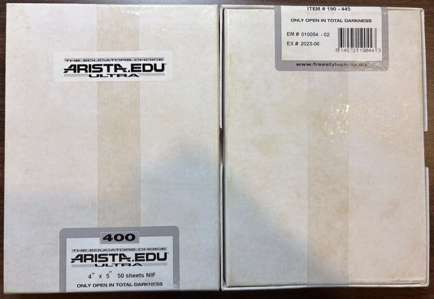 Arista EDU Ultra 400 BW Negative Film, 4″x5″ – 50 Sheets