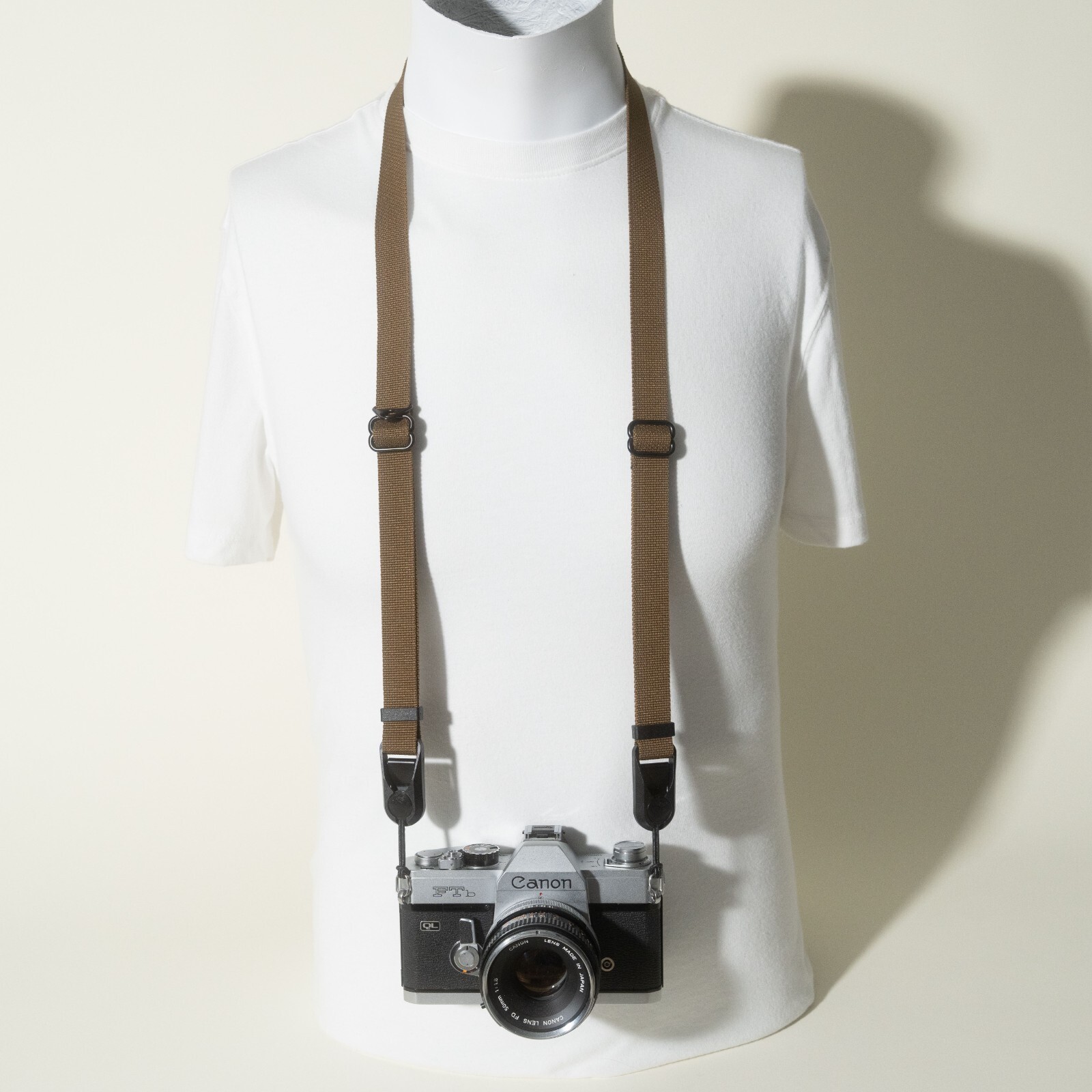 COYOTE/COPPER Dual Adjustable Camera Neck Strap w/ Peak Design Anchors