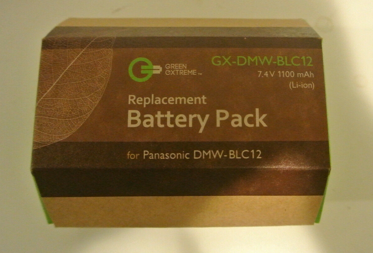 Green Extreme DMW-BLC12 Li-ion Rechargeable Battery Pack for Panasonic Cameres