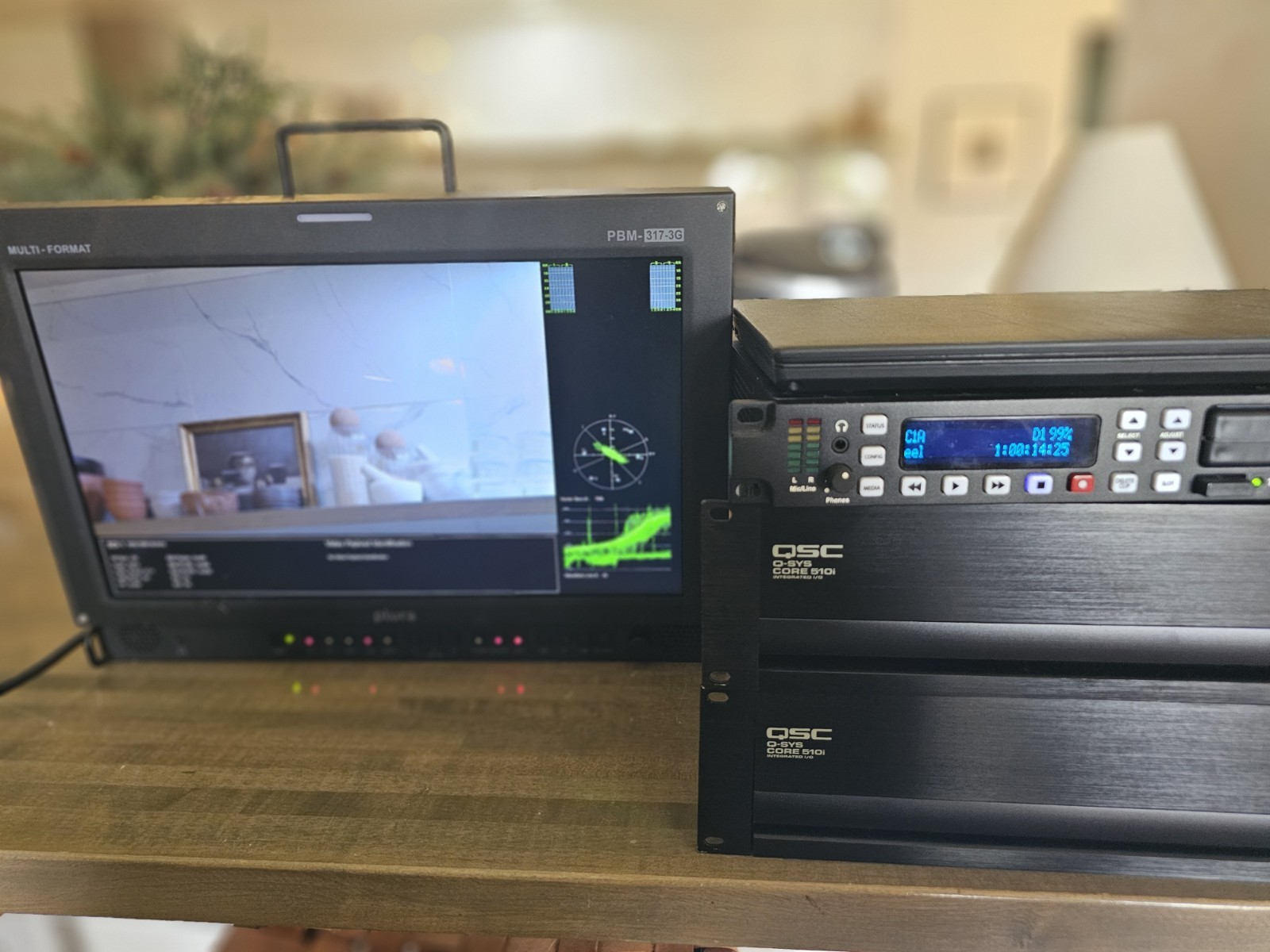 AJA Ki Pro Rack w/ KSTOR1TB-USB 1TB KiStor Drive – SDI Tested – Records & Plays