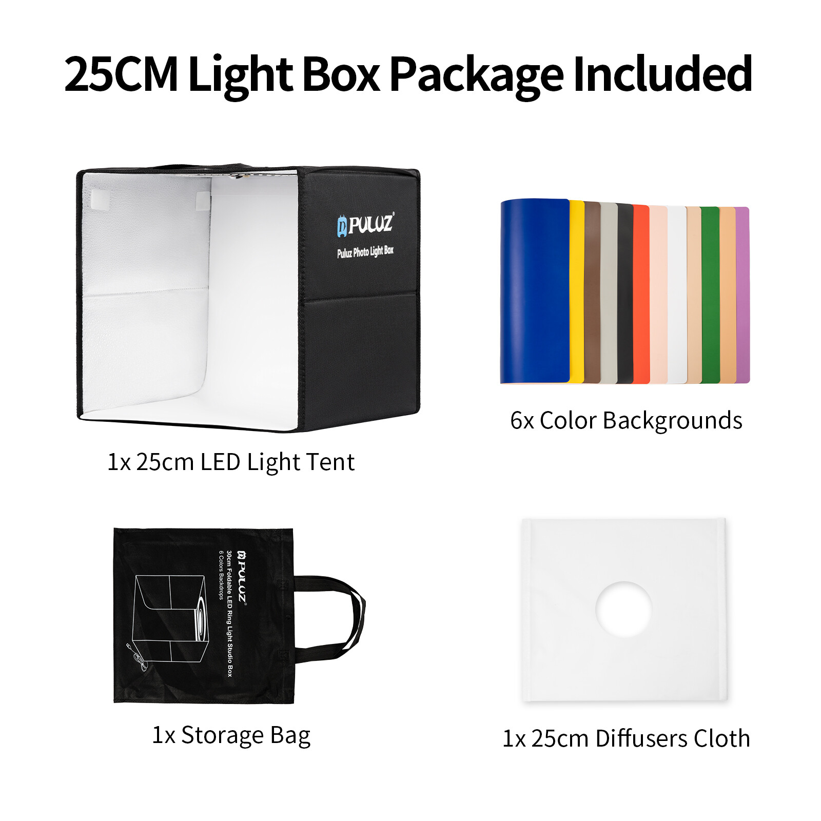 Portable LED Photo Light Box Tent Cube Room Studio 96 LED Photography Backdrop