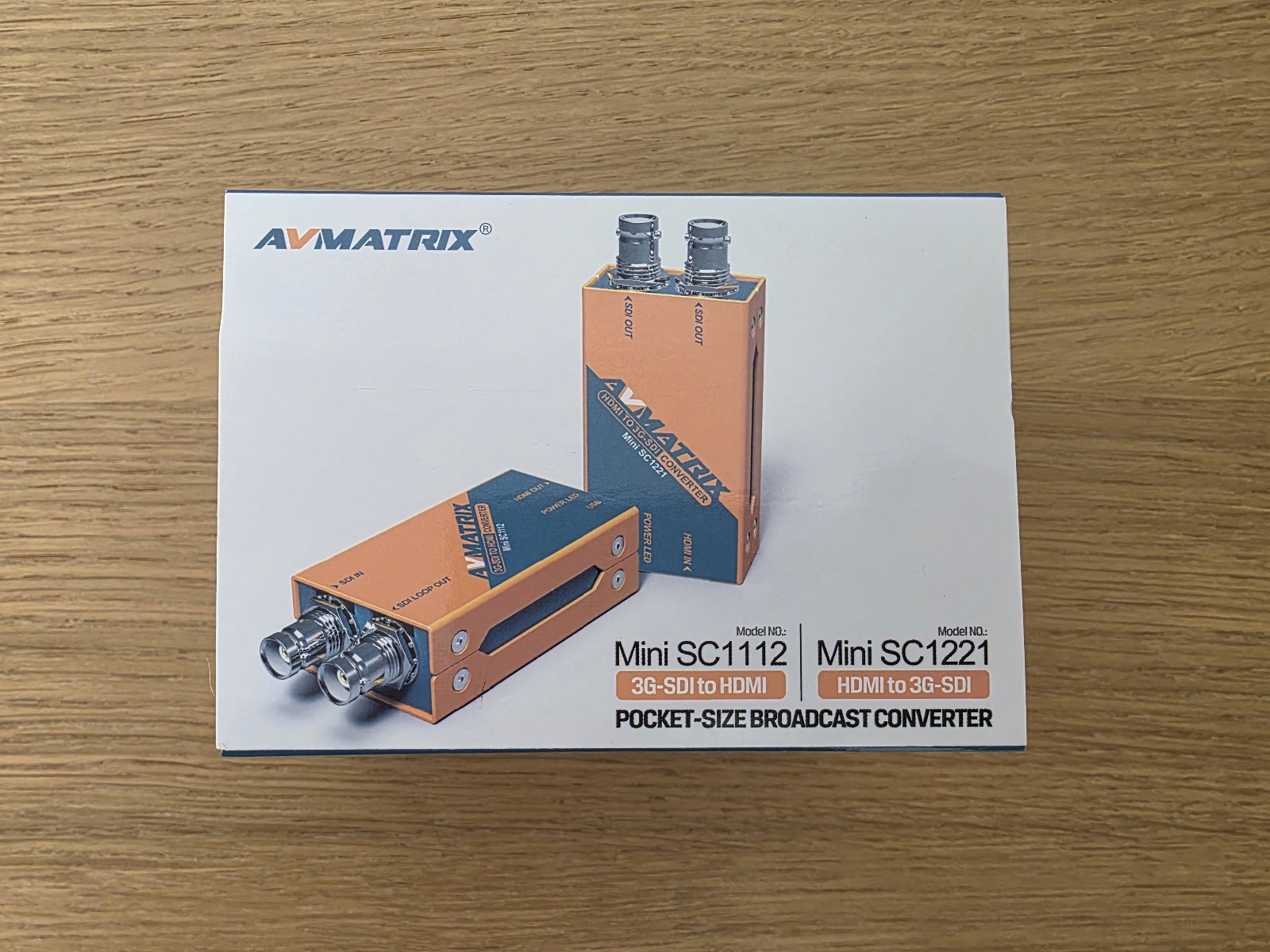 AVMATRIX Mini SC1221 HDMI to Dual 3G-SDI Pocket-Size Broadcast Converter