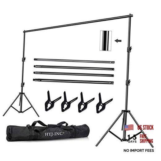12ft x 10ft Photo Video Studio Heavy Duty Adjustable Photography Muslin