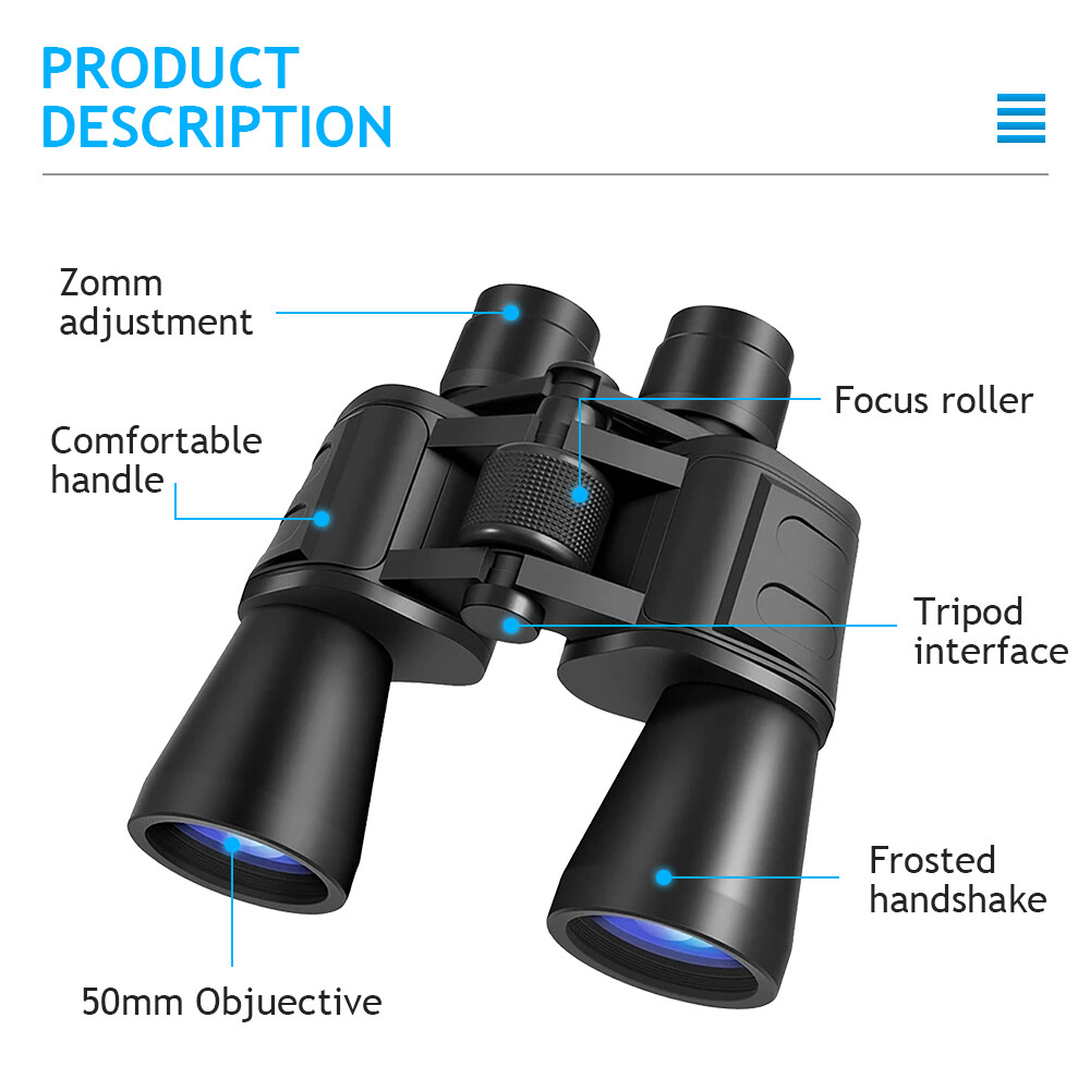 180×100 HD Military Zoom Powerful Binoculars Day/Low Night Optics Zoom Hunting