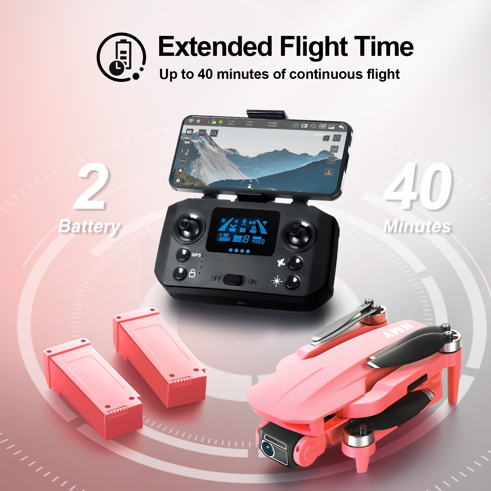Drone with Camera 4K HD GPS Adult Beginner 5G Transmission Foldable Quadcopter