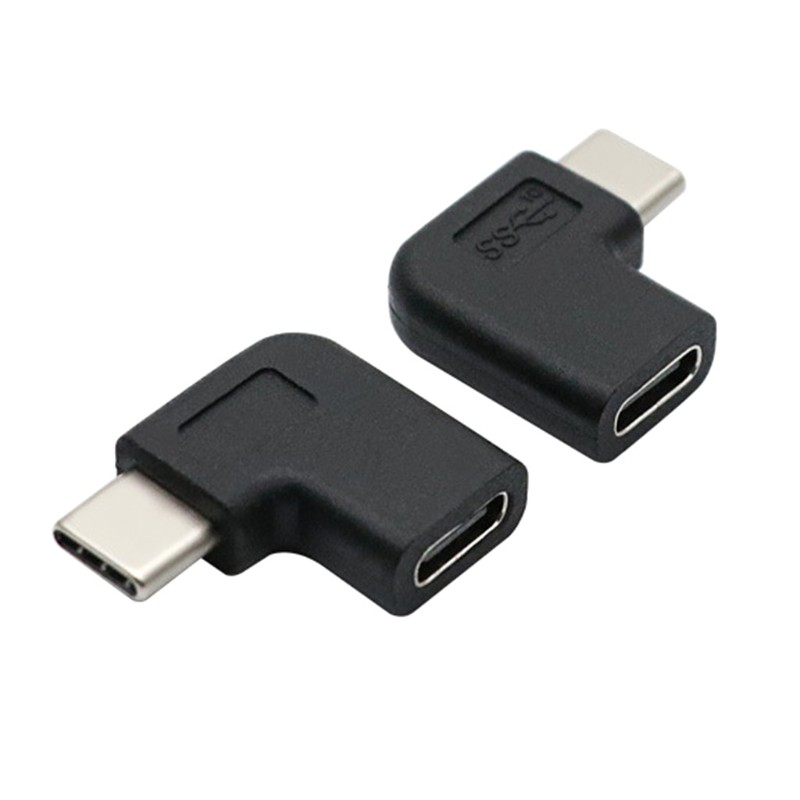 Usb3.1 Interface Converter Type C Male To Female Adapter 90 Degree Right Angle
