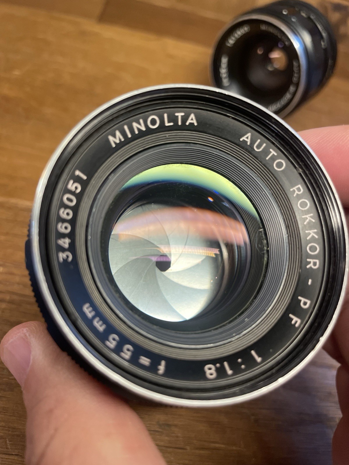 *2 Lens Set : Near Mint* Minolta Auto Rokkor 55mm F/1.8 & 35mm F/2.8 From Japan