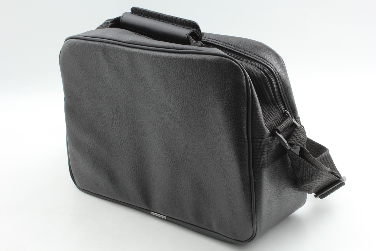 Rare!! [Almost Unused] Pentax Black Leather Shoulder Film Camera Bag From JAPAN