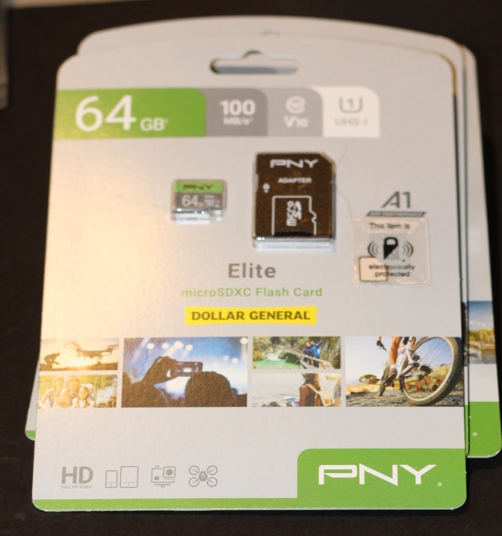 New sealed PNY 64 GB 100 MB/s UHS-I Elite SDXC Flash Card Full HD Full Video