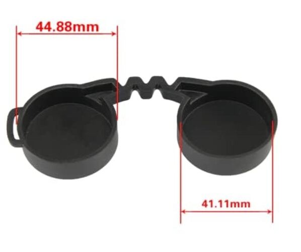 10×42 Rubber Lens Caps for Binoculars + Rainguard,Objective Optics Protection