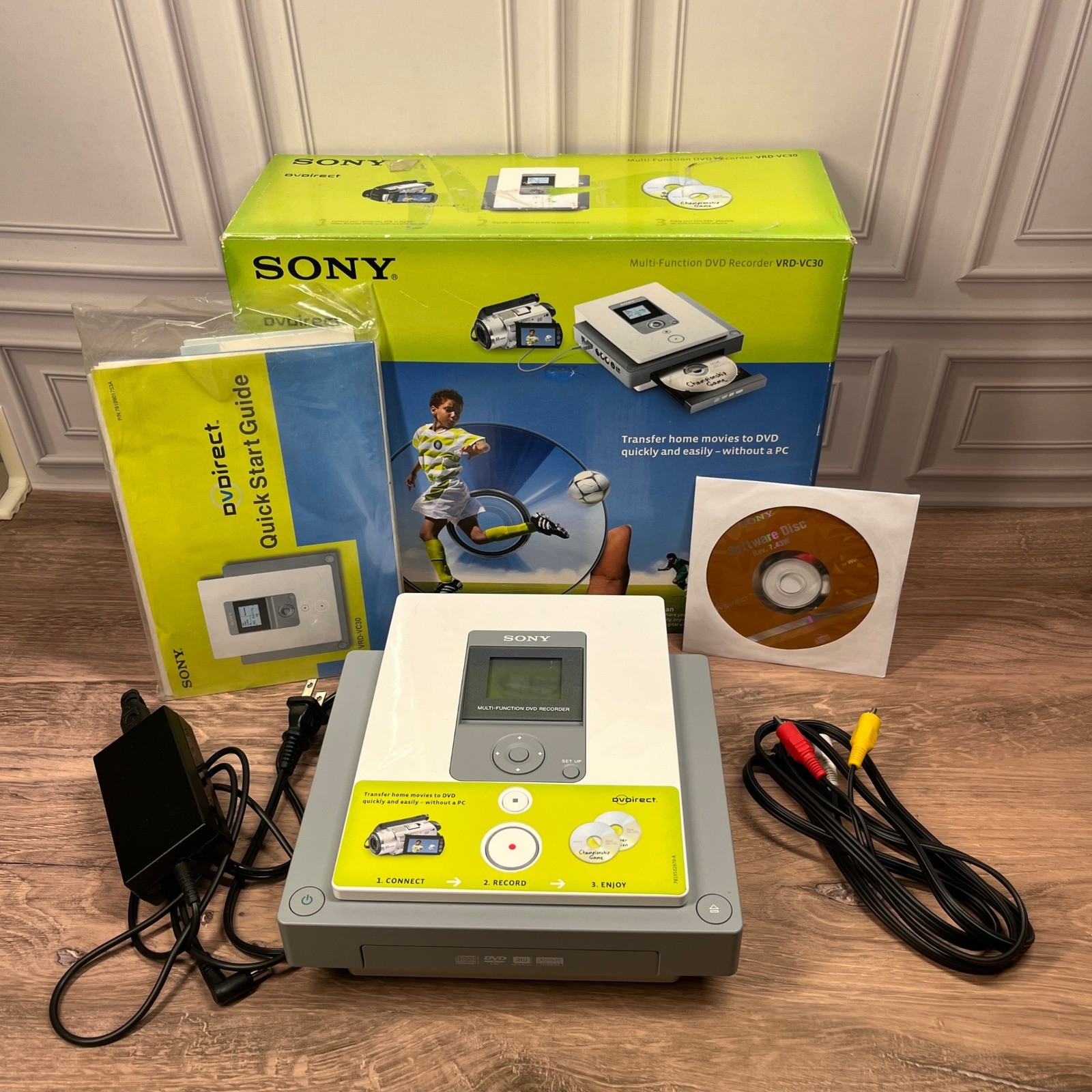 Sony DVD Recorder VRD-VC30 White Standalone DVDirect Multi-Function Camcorder