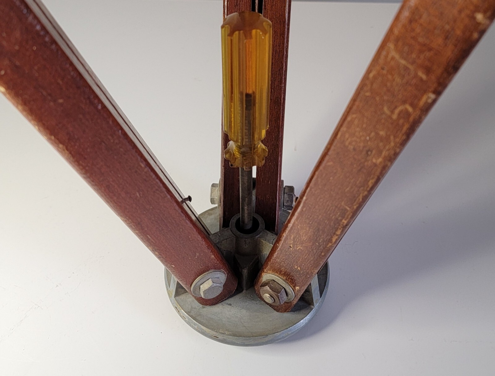 RARE Vintage FOTORITE Model G Wood Camera Tripod w/GRAFLEX Inc. Pan-Tilt Head