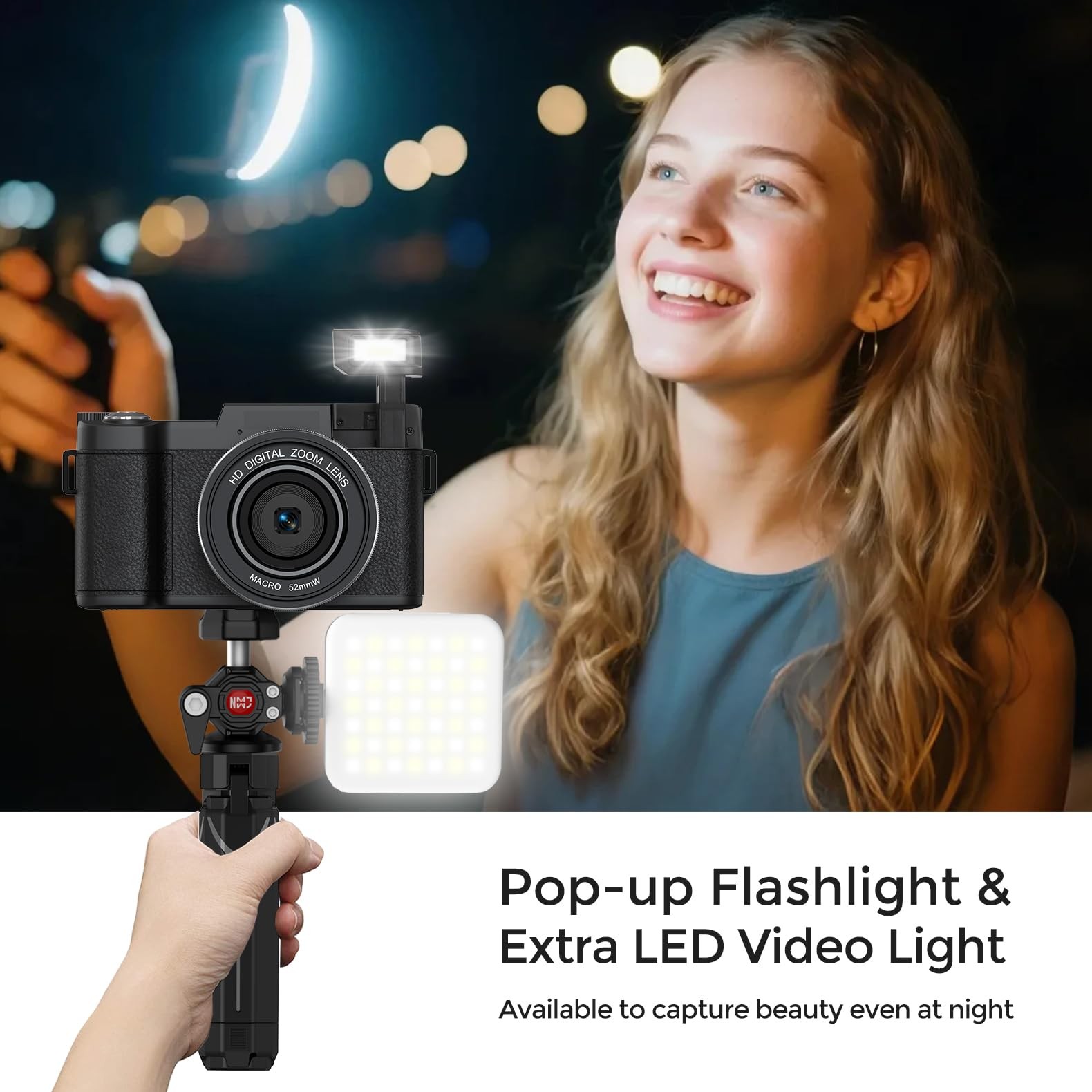 5K Vlogging Camera with WiFi 64MP 4K Digital Camera for Photography Vlog Came…