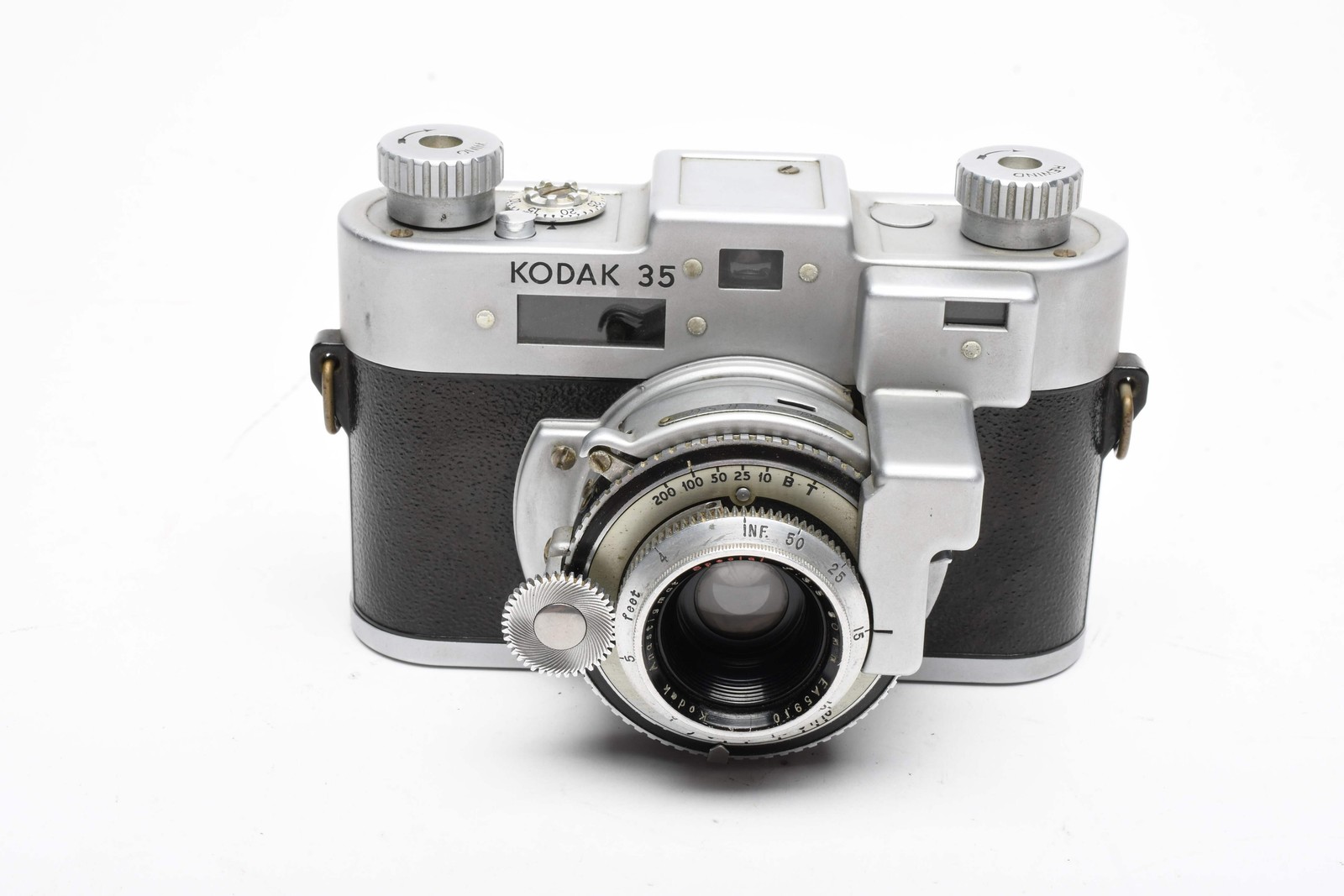 Kodak 35 Rangefinder w/50mm f3.5 lens, vintage camera, Works, nice collector pie