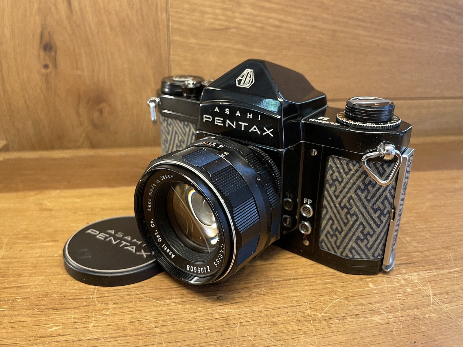 *Black Custom : Near Mint ++* Pentax S2 Late Mod Camera Super Takumar 55mm F/1.8
