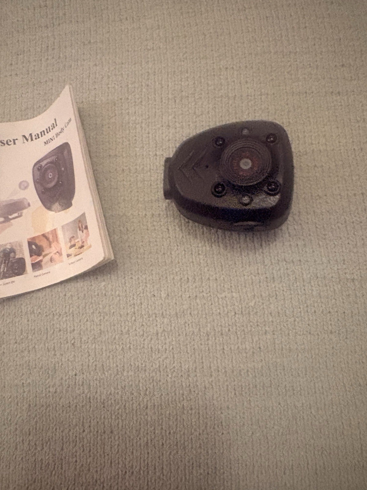 Mini Body Camera HD 1080 P Designed To Be Worn Black Clip
