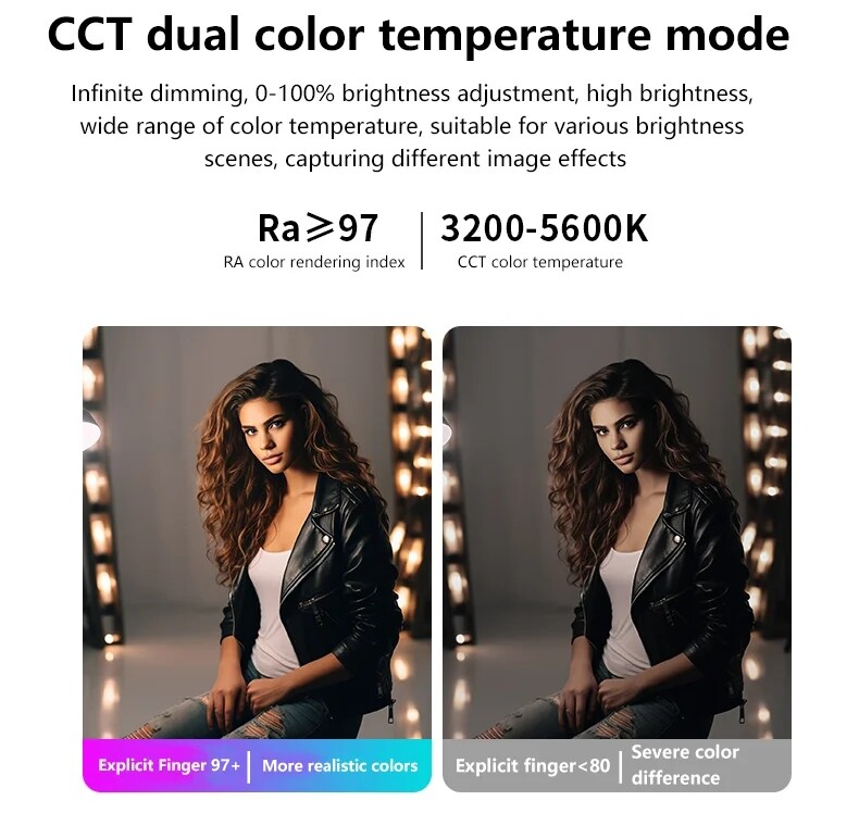 ZSYB JB-200Bi 200W 3200K-5600K Flexible Cloth LED Video Panel Light APP Control