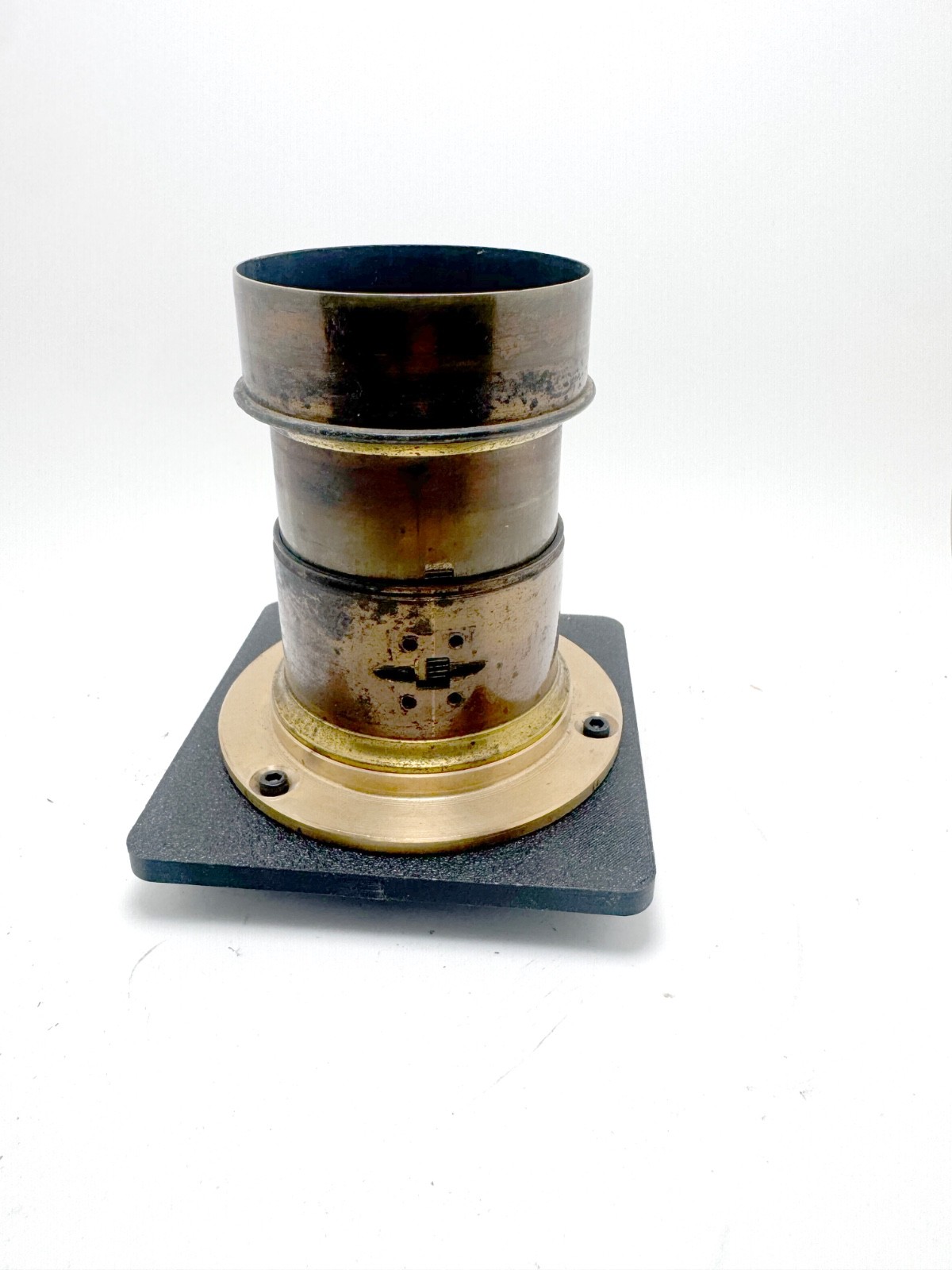 Petzval lens 4×5 Graflex Speed Graphic Vintage Brass Swirl