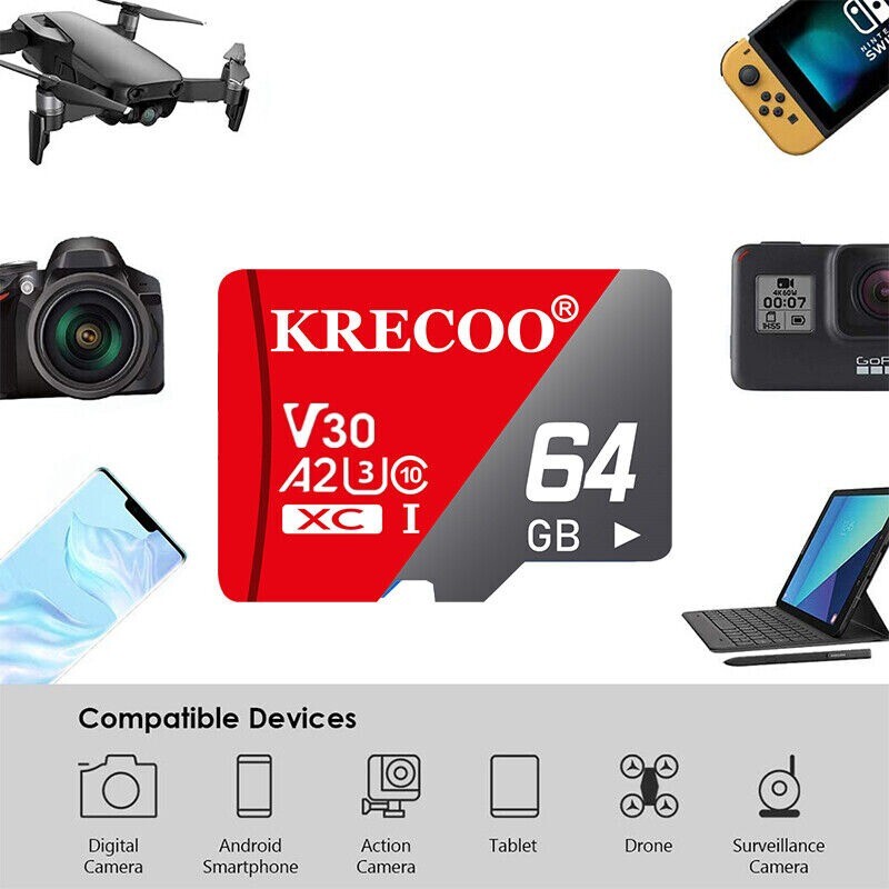 Micro SD Card 128GB 256GB 1TB Ultra Memory Card 4K & Adapter High Speed Mini LOT