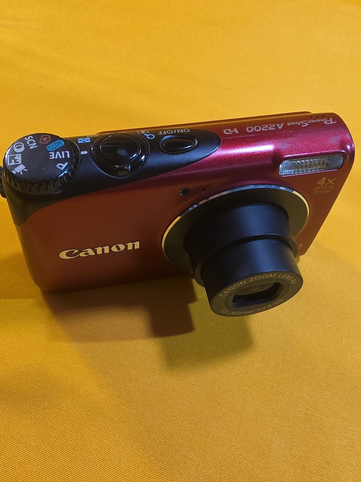 Canon PowerShot A2200 14.1MP Digital Camera + Battery SD Charger Tested