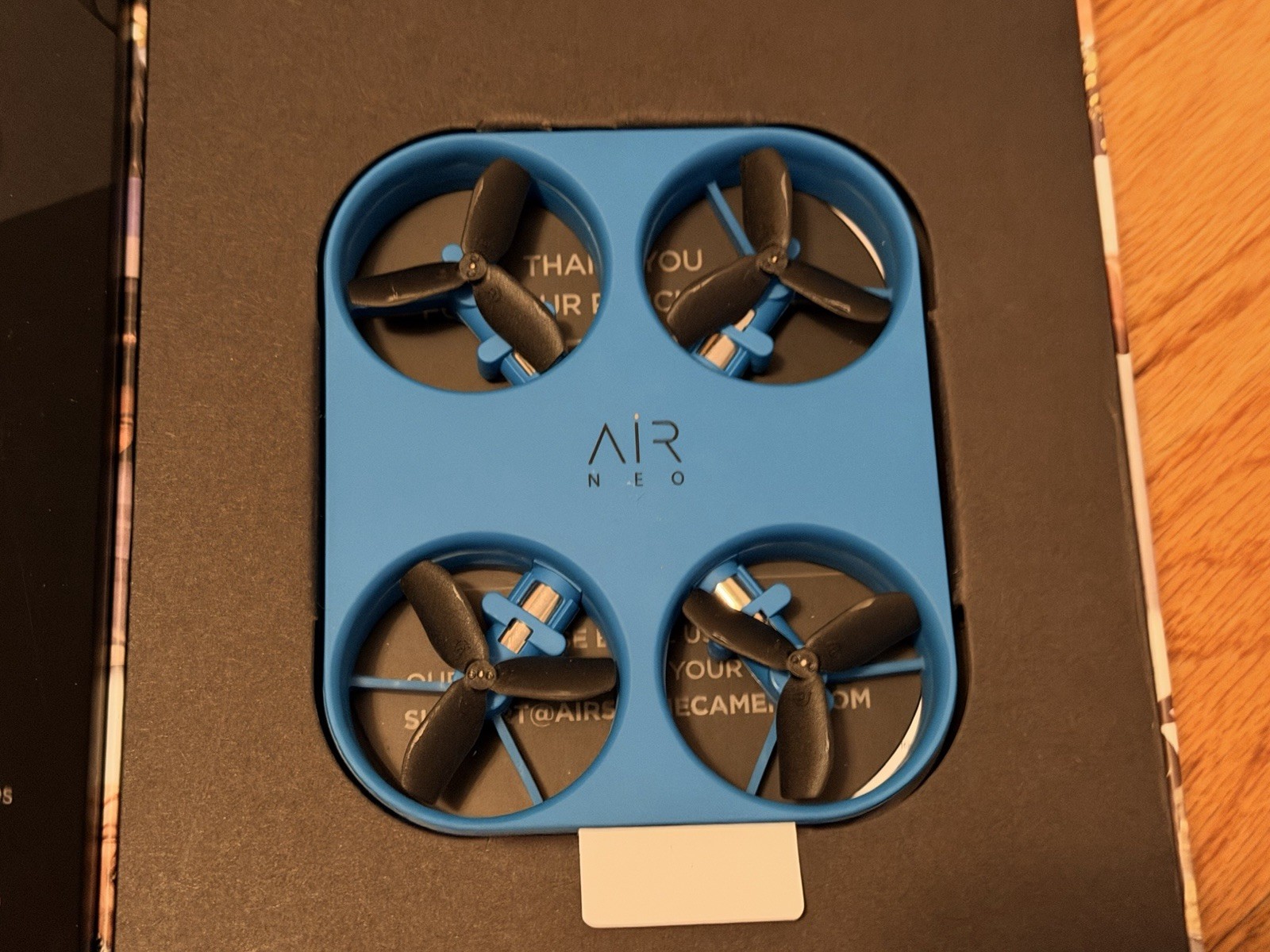 AirSelfie Air Neo Blue Pocket Drone 12mp with 5000mAh Powerbank