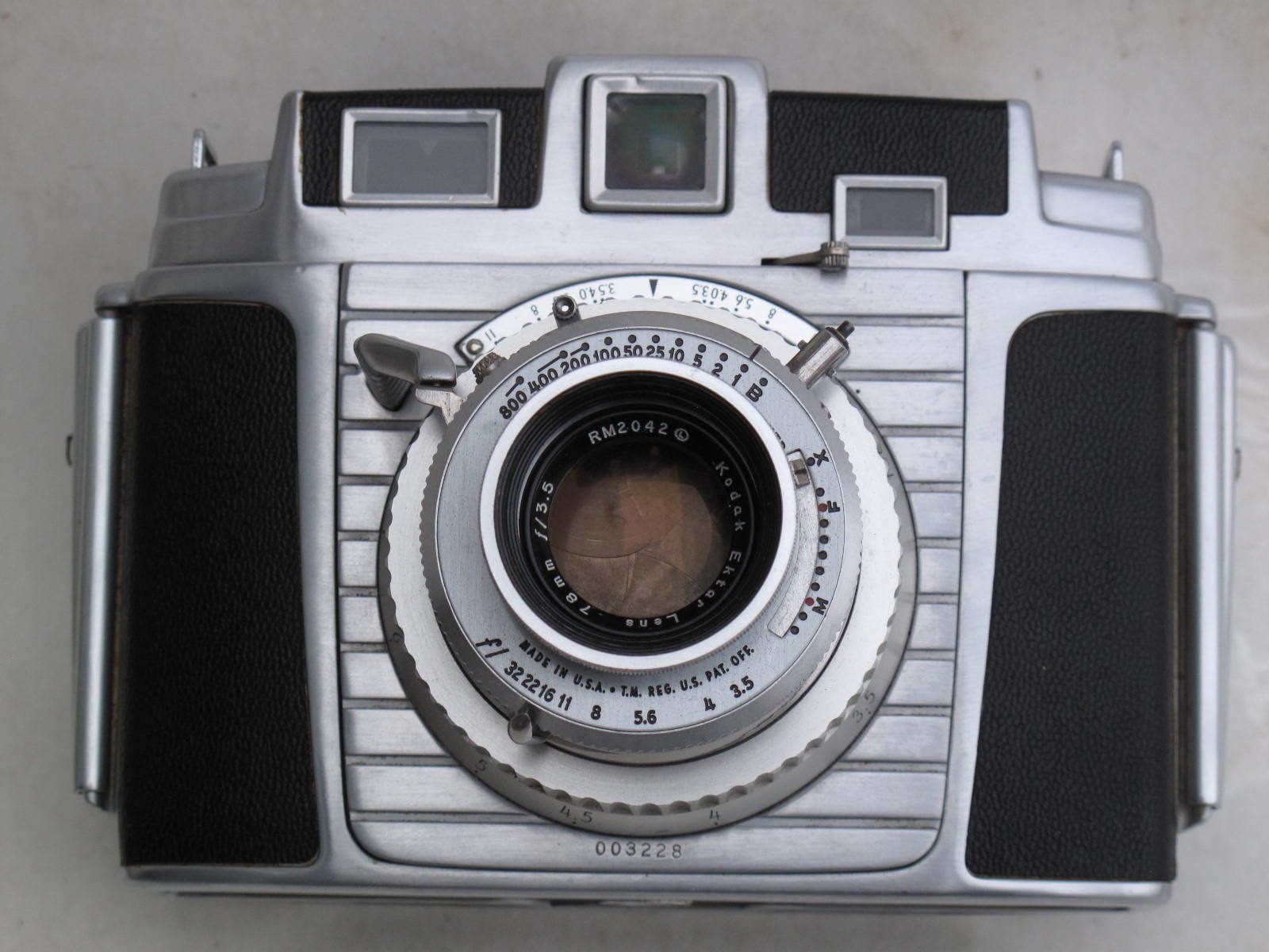 Kodak Chevron 6x6cm Medium Format 620 Film Camera Ektar 78mm Lens, US SELLER