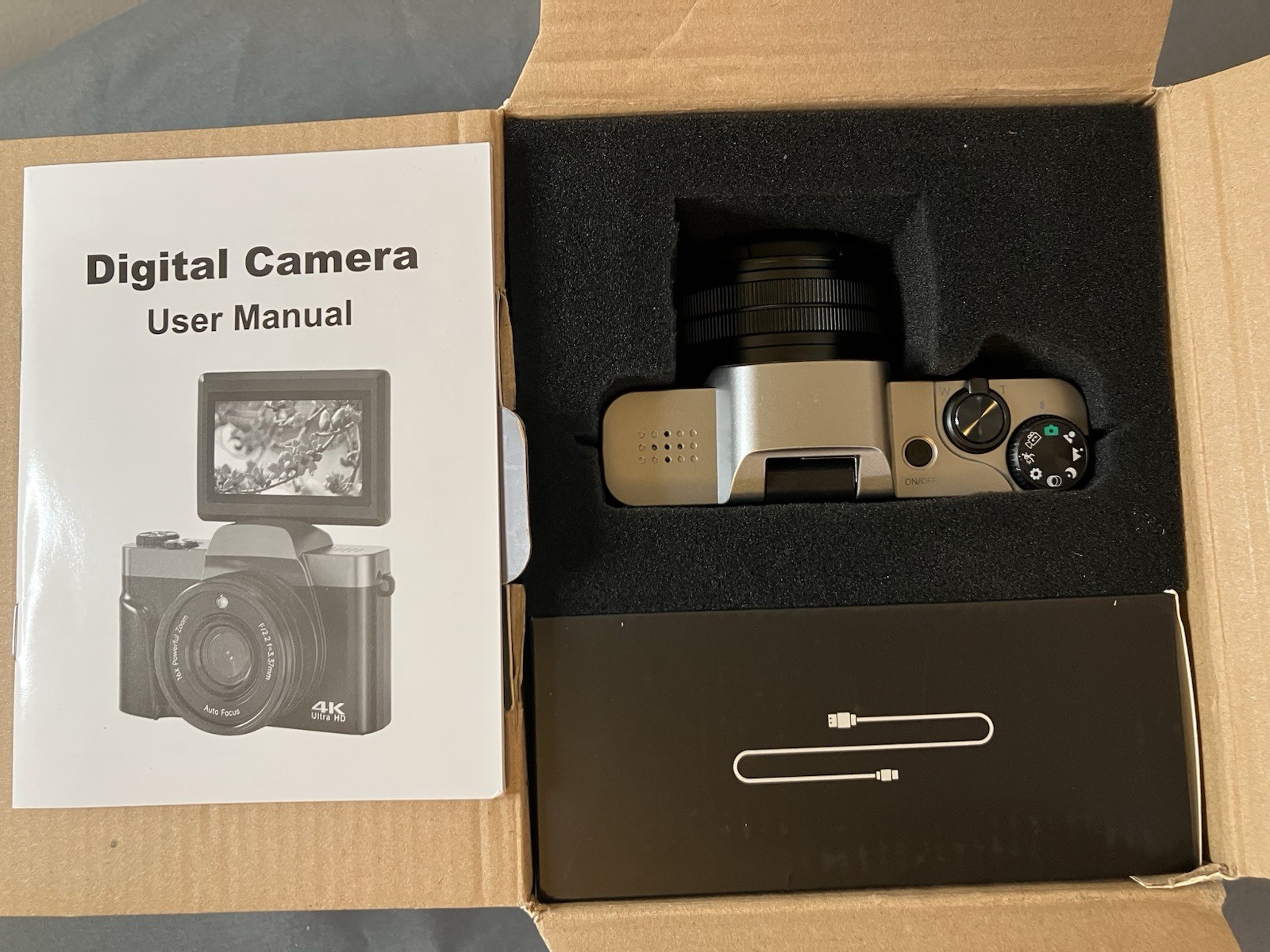 DC103 Digital Camera 64MP 4K Ultra HD 16x Zoom Auto Focus Anti-Shake Black