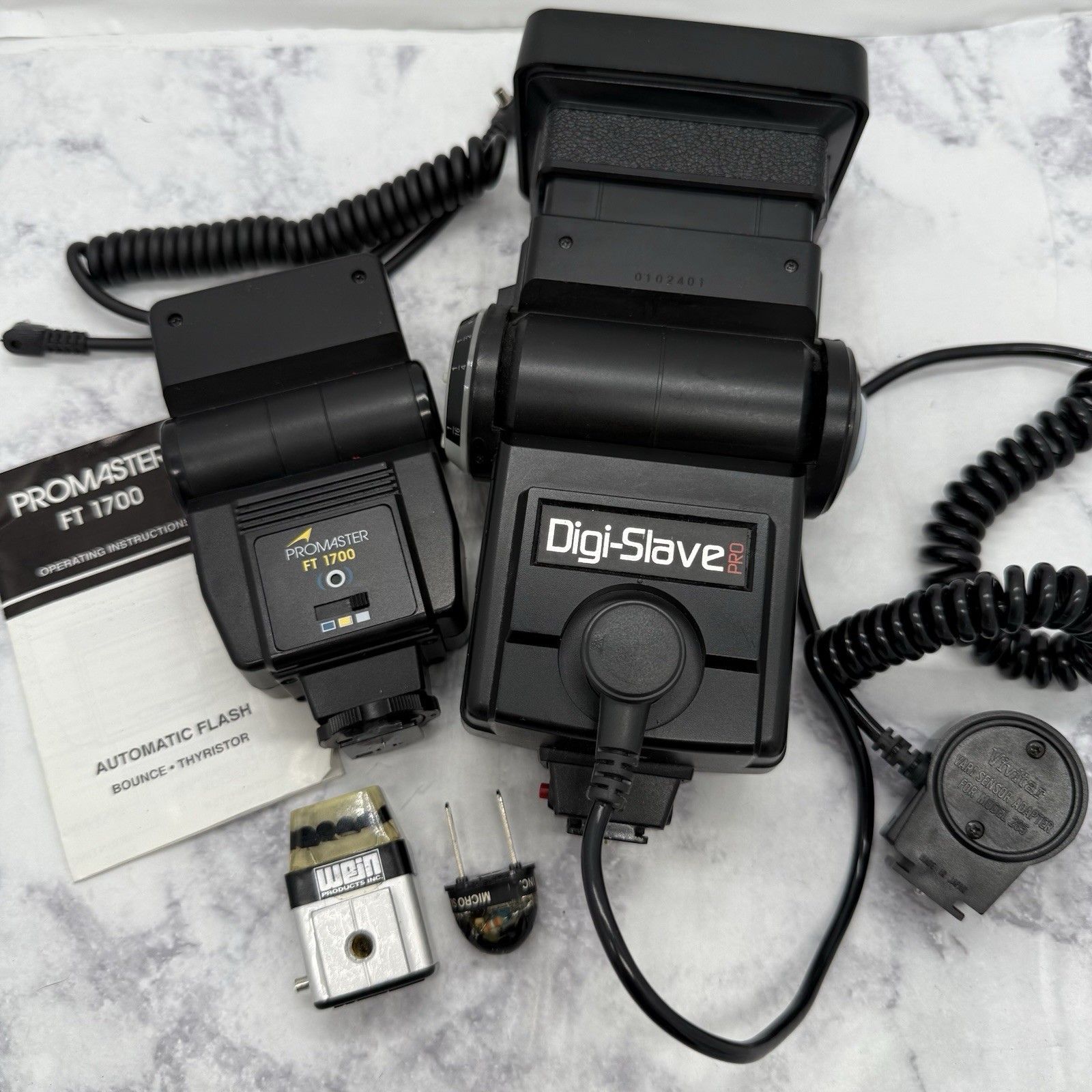 Photography Accessory Lot: WEIN Hot Shoe Slave, Automatic Flash Micro Slave