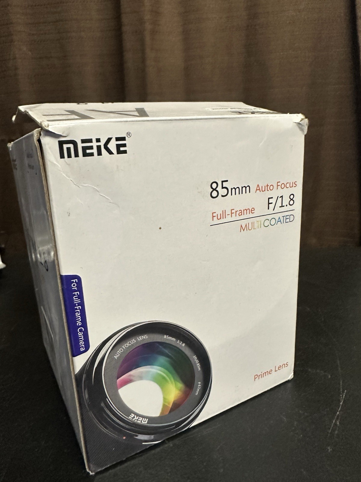 Meike 85mm f1.8 Portrait lens for Canon EF Mount, Hood+Caps