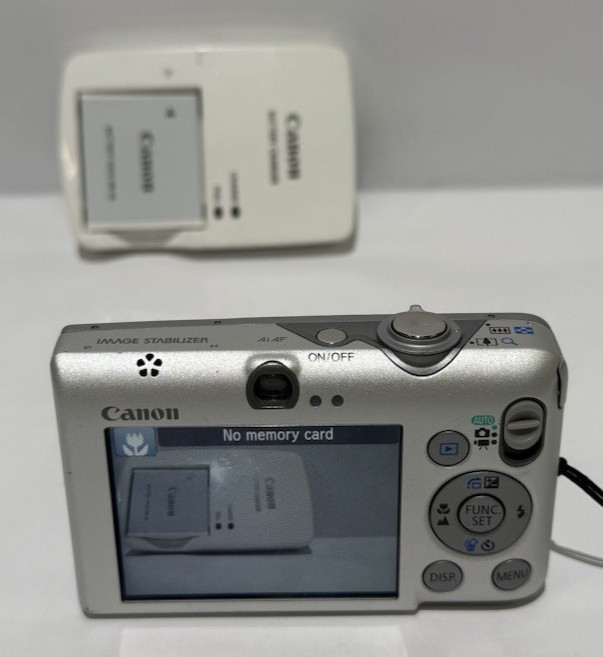 Canon PowerShot SD1200 IS Digital ELPH Camera 10MP Silver 3X Zoom Compact